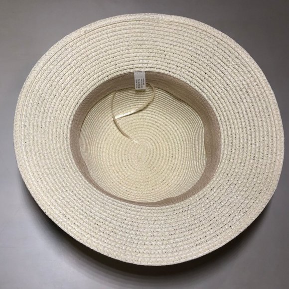 Beach Sun Hat Floral Ribbon Church Bow Women's Packable Cloche Paper SPF50 - Picture 10 of 13